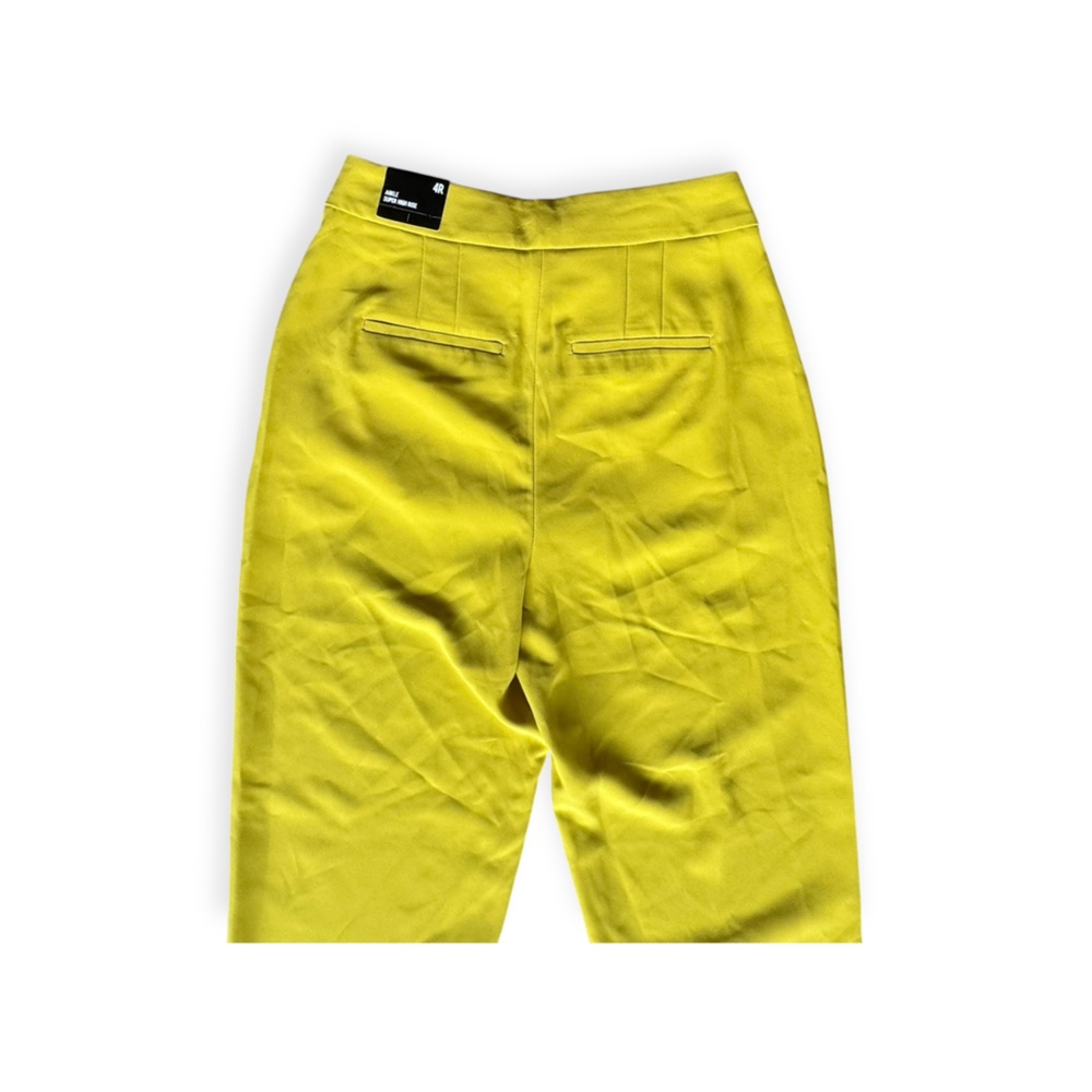 Express ankle super high rise pants Stylish chinos bright hue Size 4 small new - Picture 5 of 13